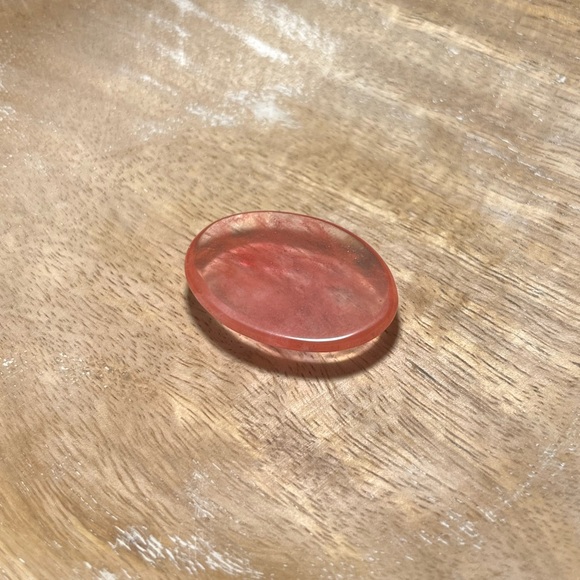 Red Smelting Quartz Cabochon Stone - Picture 8 of 9